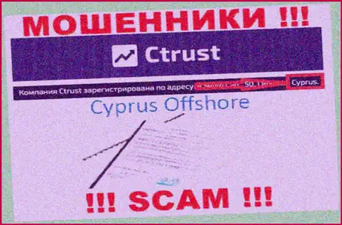 Будьте крайне бдительны лохотронщики CTrust расположились в офшоре на территории - Cyprus