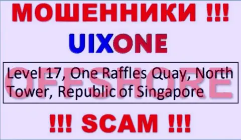 Базируясь в оффшоре, на территории Singapore, UixOne Com не неся ответственности обманывают клиентов