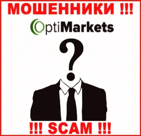 Opti Market являются мошенниками, поэтому скрыли сведения о своем руководстве