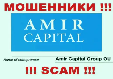Амир Капитал Групп ОЮ - это организация, владеющая internet-лохотронщиками Амир Капитал