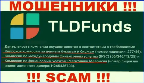 Работа организации TLDFunds прикрывается псевдо регулятором-мошенником - FSC