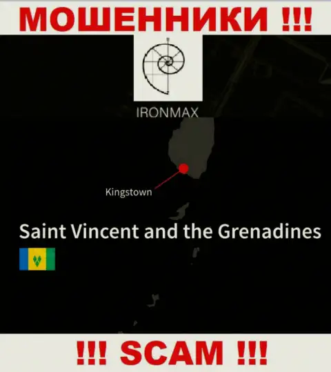 Находясь в оффшорной зоне, на территории Kingstown, St. Vincent and the Grenadines, АйронМаксГрупп Ком ни за что не отвечая дурачат своих клиентов