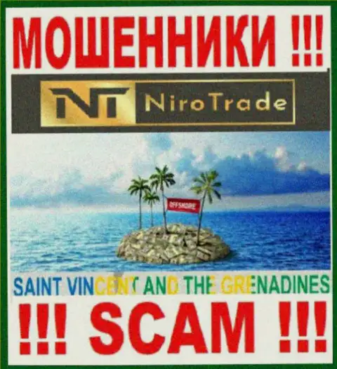 Niro Trade спрятались на территории St. Vincent and the Grenadines и беспрепятственно крадут денежные вложения