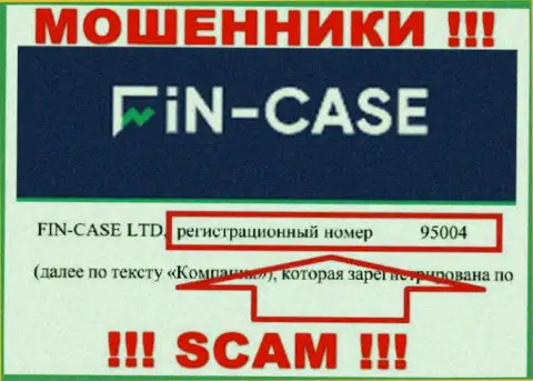 Регистрационный номер компании Fin Case: 95004