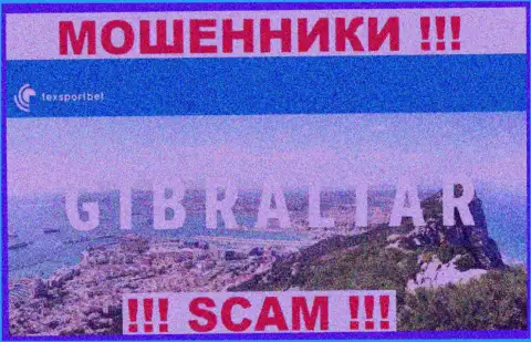ТексСпорт Бет - это интернет-обманщики, их место регистрации на территории Гибралтар