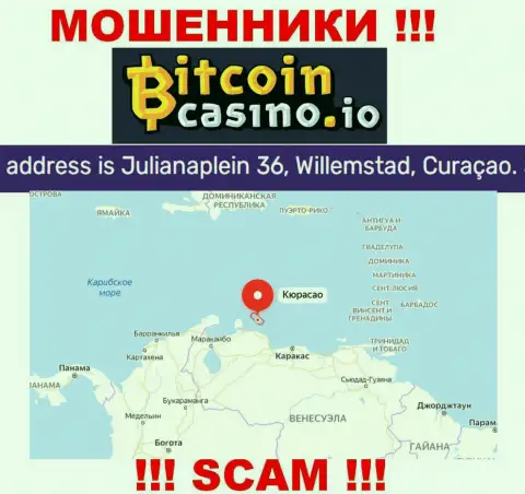 Будьте крайне внимательны - компания BitcoinCasino скрылась в офшоре по адресу: Джулианаплейн 36, Виллемстад, Кюрасао и разводит людей