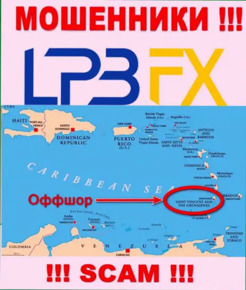 LPBFX Com беспрепятственно оставляют без денег, так как пустили корни на территории - Saint Vincent and the Grenadines