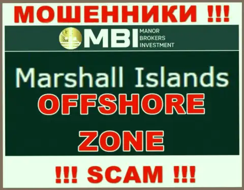 Компания Manor Brokers Investment - интернет разводилы, базируются на территории Marshall Islands, а это офшор
