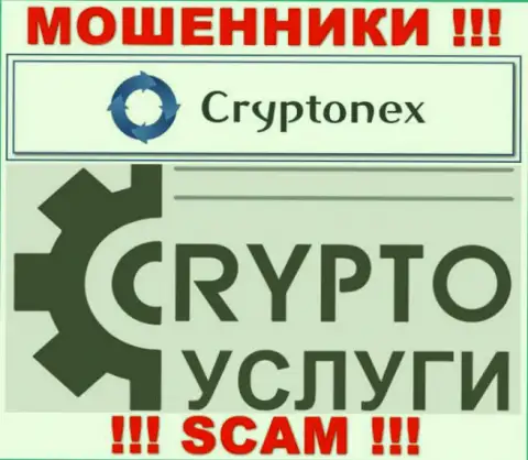 Связавшись с CryptoNex, сфера деятельности которых Криптовалютные услуги, рискуете лишиться финансовых вложений