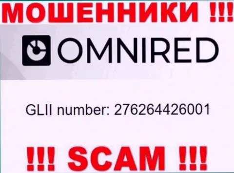 Номер регистрации Omnired, взятый с их портала - 276264426001
