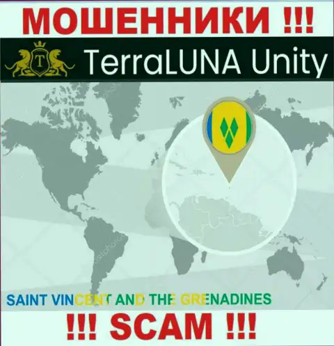 Официальное место регистрации internet ворюг TerraLunaUnity - St. Vincent and the Grenadines