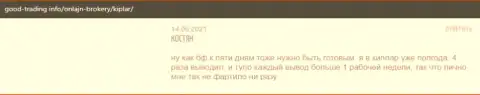 О форекс дилинговой компании Kiplar отзывы опубликованы на web-сервисе good-trading info