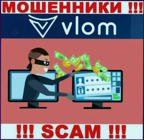 Vlom Com денежные вложения клиентам не возвращают обратно, дополнительные комиссионные сборы не помогут