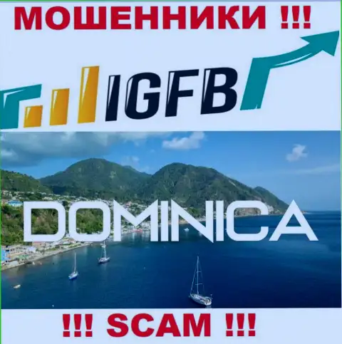 На сервисе IGFB One сказано, что они обосновались в оффшоре на территории Commonwealth of Dominica