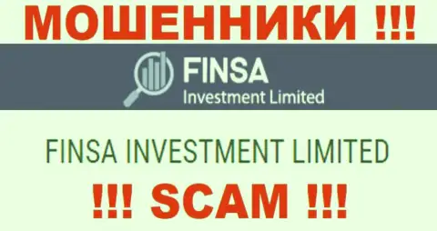 FinsaInvestmentLimited Com - юридическое лицо лохотронщиков организация Финса Инвестмент Лимитед