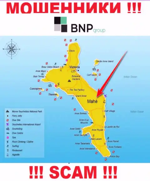 BNP-Ltd Net имеют регистрацию на территории - Mahe, Seychelles, избегайте совместного сотрудничества с ними