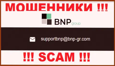 На сайте компании BNP-Ltd Net показана электронная почта, писать письма на которую очень опасно