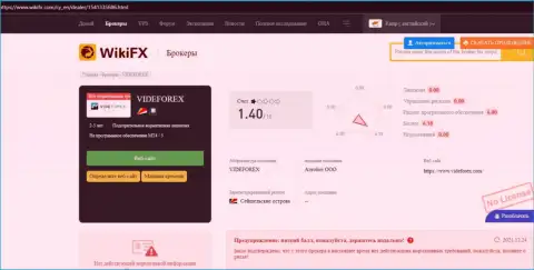 Создатель обзора VideForex пишет, как бессовестно оставляют без средств доверчивых клиентов данные интернет-мошенники