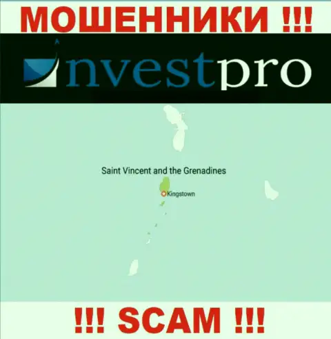 Мошенники NvestPro базируются на офшорной территории - St. Vincent & the Grenadines