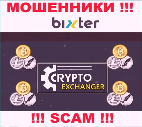 Bixter - это циничные internet мошенники, сфера деятельности которых - Крипто обменник