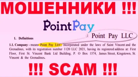 Point Pay LLC - это организация, которая управляет интернет-мошенниками PointPay Io