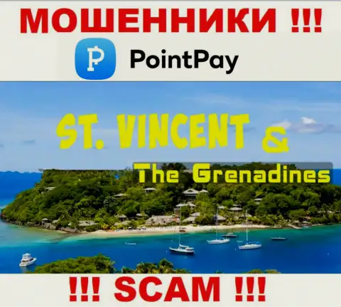 PointPay сообщили на своем информационном портале свое место регистрации - на территории Kingstown, St. Vincent and the Grenadines