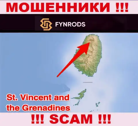 Fynrods - МОШЕННИКИ, которые зарегистрированы на территории - Saint Vincent and the Grenadines