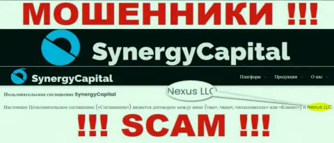 Юридическое лицо, которое владеет internet-шулерами Synergy Capital - это Nexus LLC