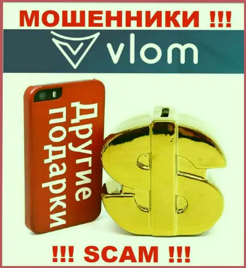 Будьте осторожны, в брокерской организации Vlom Com сливают и первоначальный депозит и дополнительные налоги