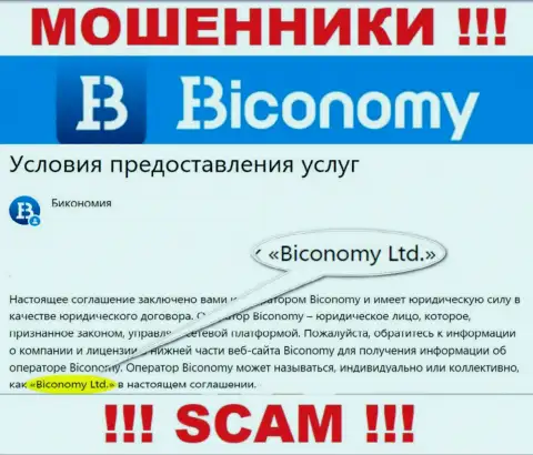 Юридическое лицо, управляющее интернет мошенниками Бикономи Лтд - это Biconomy Ltd