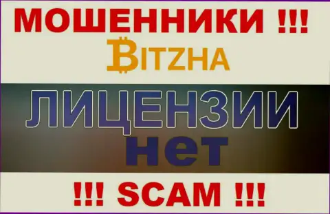 Шулерам Bitzha24 не выдали лицензию на осуществление их деятельности - отжимают средства