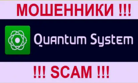 Логотип шулерской форекс брокерской компании Quantum-System